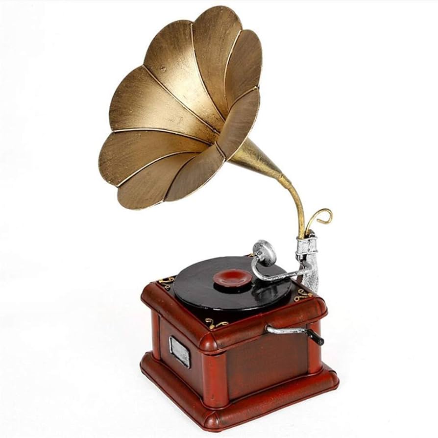 アンティーク 蓄音機 レコードプレイヤー Amazon.co.jp: Dong-WW 誕生日、giftsIronアンティーク蓄音機
